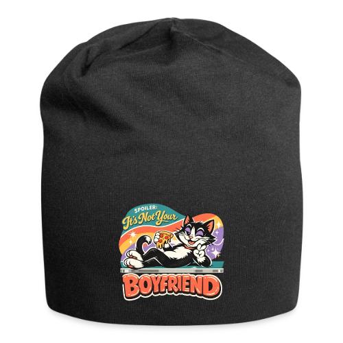 Sassy Cat Pride Pizza Retro Comic - Jersey Beanie