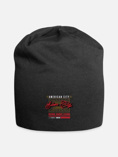silver city - Jersey Beanie - black - Front