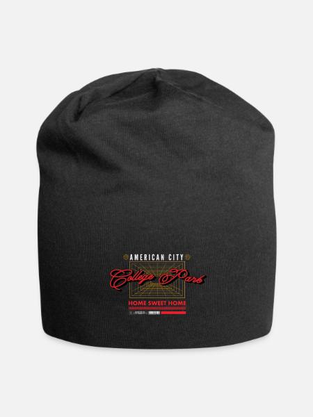 college park - Jersey Beanie - black - Front
