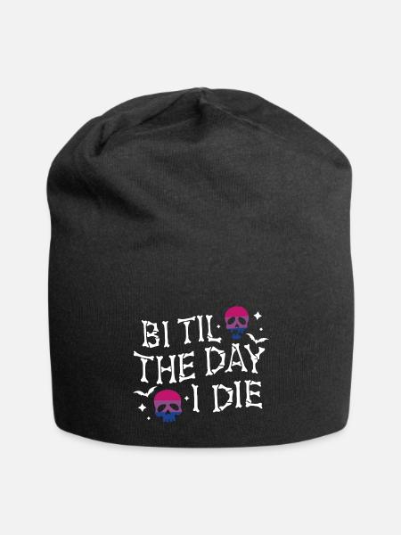 Bi Til The Day I Die - Jersey Beanie - black - Front