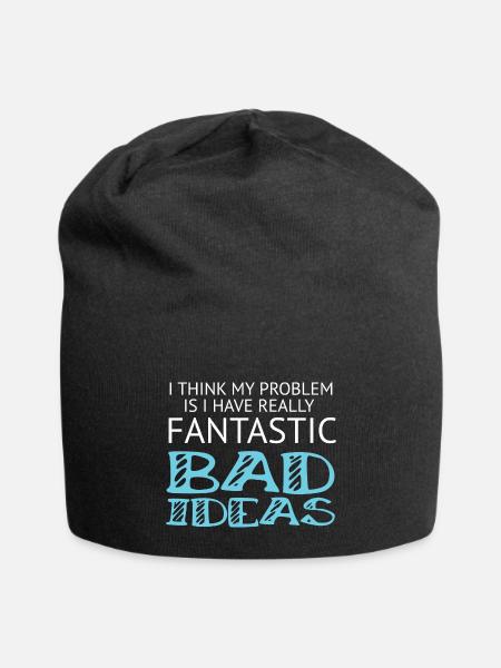 Cheeky Not A Good Influence Fantastic Bad Ideas - Jersey Beanie - black - Front
