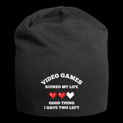 Video Games Ruined My Life (2 Hearts Left) - Jersey Beanie