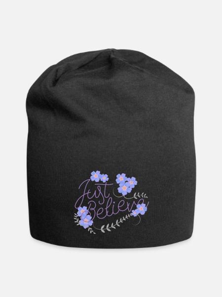 just believe - Jersey Beanie - black - Front