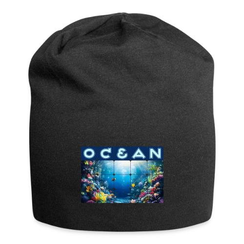 Ocean: Neon Reef Glow - Jersey Beanie