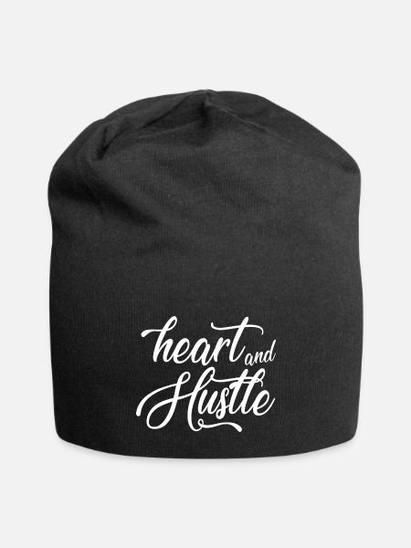 Heart And Hustle - Jersey Beanie - black