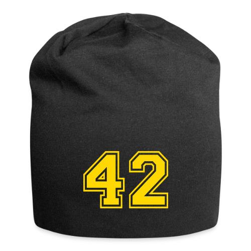 Number 42 in a classic athletic collegiate font - Jersey Beanie