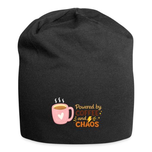 Powered by Coffee and Chaos - Jersey Beanie