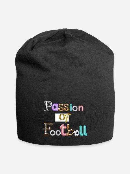 Passion of football - Jersey Beanie - black - Front