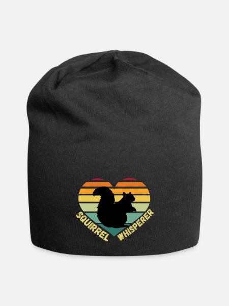 Squirrel appreciation day - Jersey Beanie - black - Front
