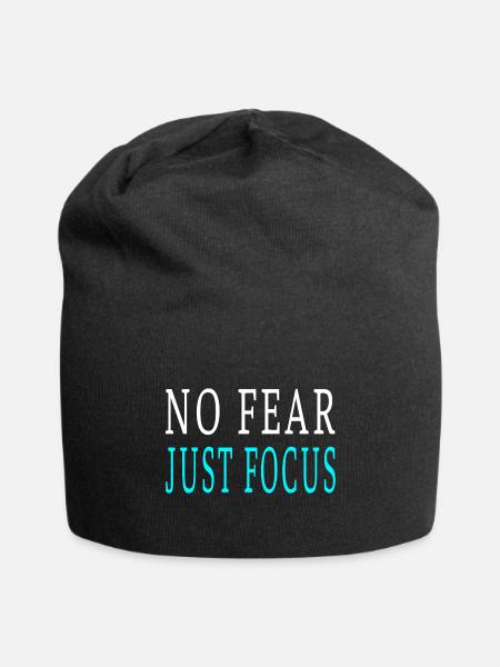 Stay Unknown - Dark Aesthetic Minimalist Quote - Jersey Beanie - black - Front