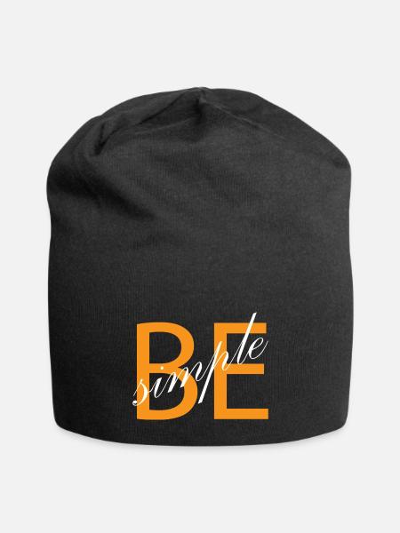 be simple - Jersey Beanie - black - Front