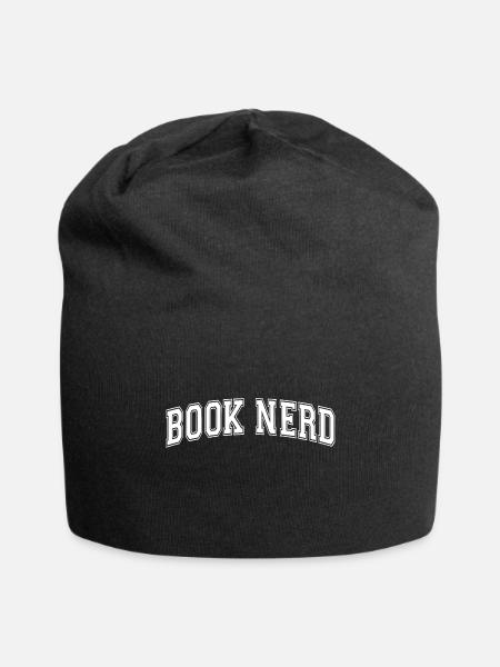 Book Nerd - Jersey Beanie - black - Front