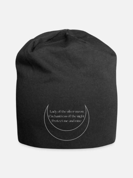 Lady Of The Silver Moon - Jersey Beanie - black - Front