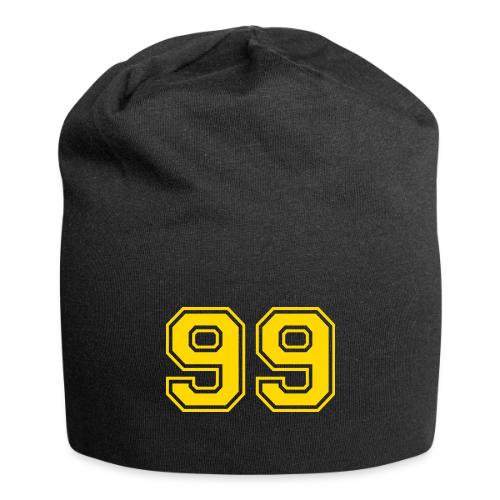 Number 99 in a classic athletic collegiate font - Jersey Beanie