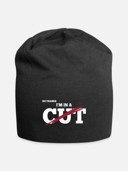 Cutting Season In A Cut Calorie Deficit Cutting - Jersey Beanie - black - Front