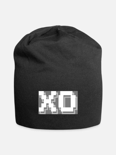 XO Pixel Art Tech - Jersey Beanie - black - Front