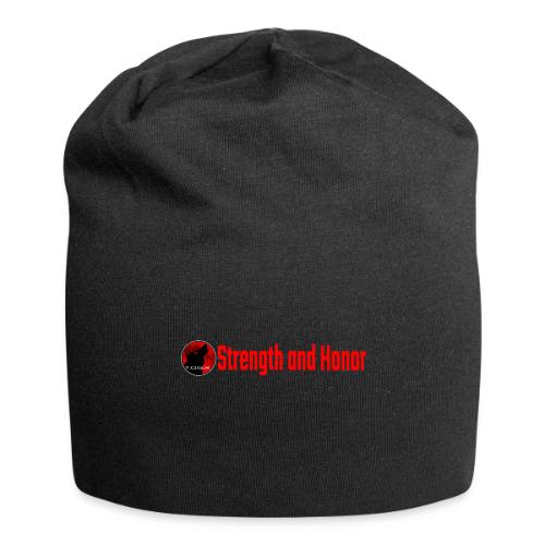 Strength and Honor - Red Letters - Jersey Beanie