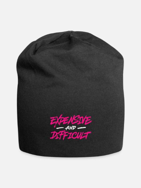 Expensive And Difficult - Jersey Beanie - black - Front