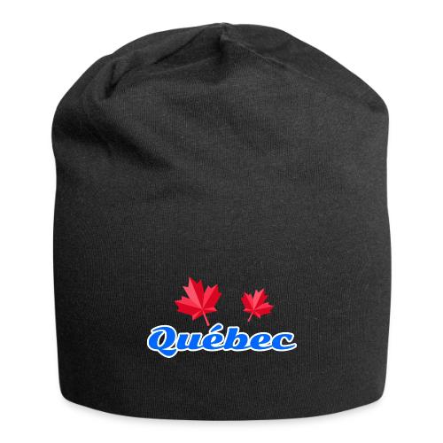 Québec with two red maple leaves - Jersey Beanie