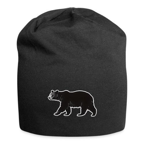 Midnight Black Bear - Jersey Beanie