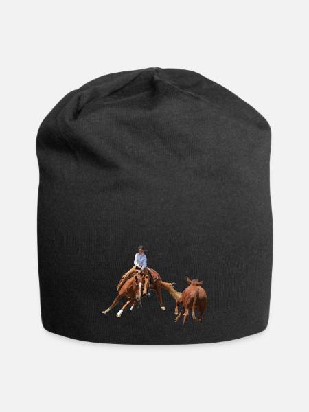 Cutting Horse: Youth - Jersey Beanie - black - Front