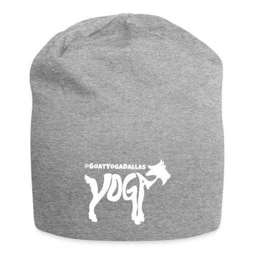 Goat Yoga Dallas White Logo - Jersey Beanie