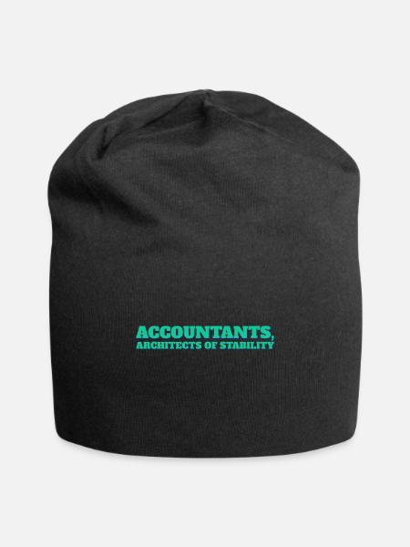 Accountant Funny Architects Of Stability - Jersey Beanie - black - Front