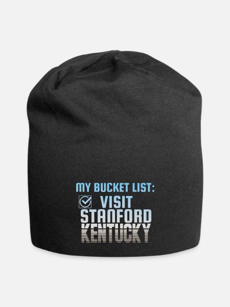 Stanford Kentucky Bucket List Home Town - Jersey Beanie - black - Front