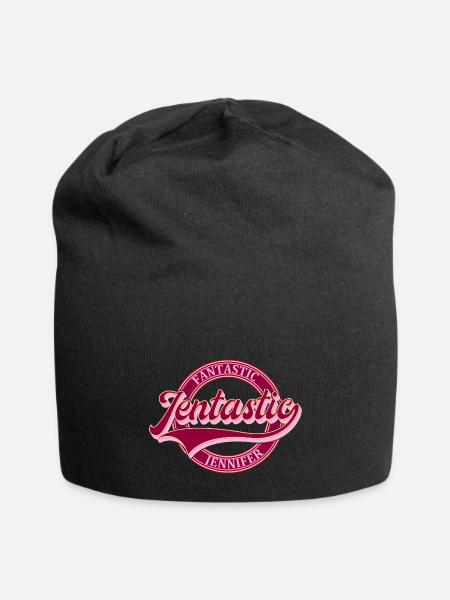 Jentastic Fantastic Jennifer Name Gift - Jersey Beanie - black - Front