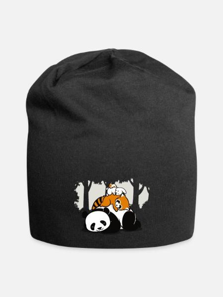 Lucifer Comfy Bed - Jersey Beanie - black - Front