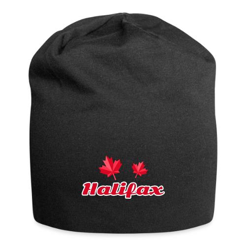 Halifax with two red maple leaves - Jersey Beanie