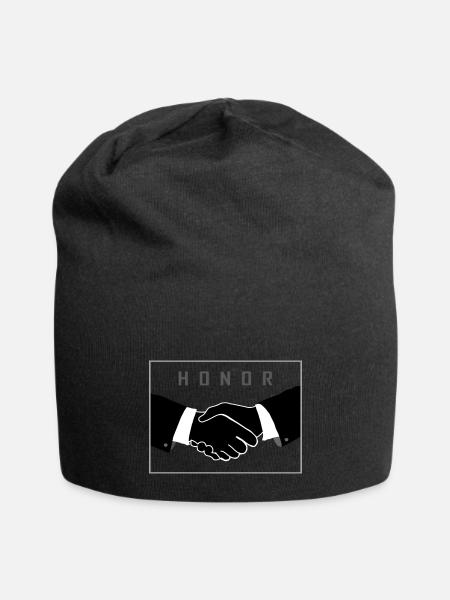 HONOR - Jersey Beanie - black - Front