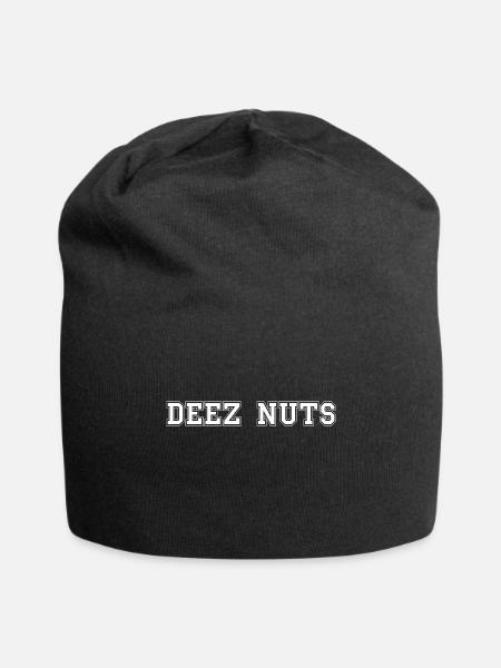 deez nuts - Jersey Beanie - black - Front