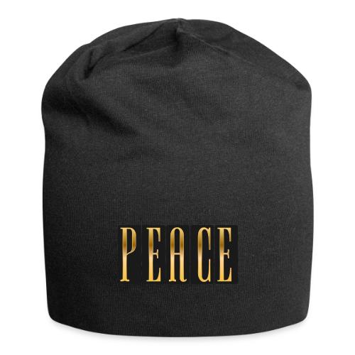 Peace in Gold - Jersey Beanie