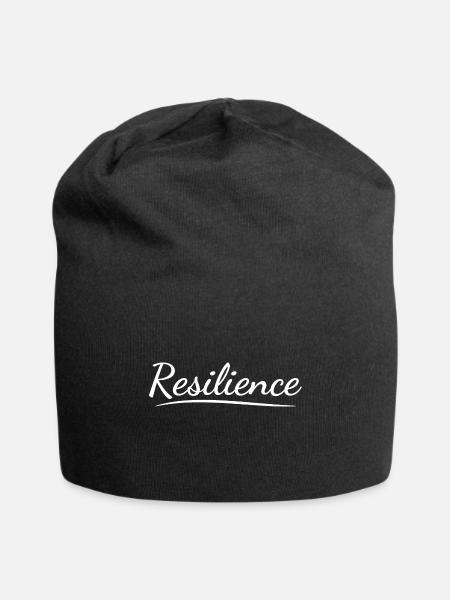 Resilience, gratitude,appreciation,thankfulness - Jersey Beanie - black - Front