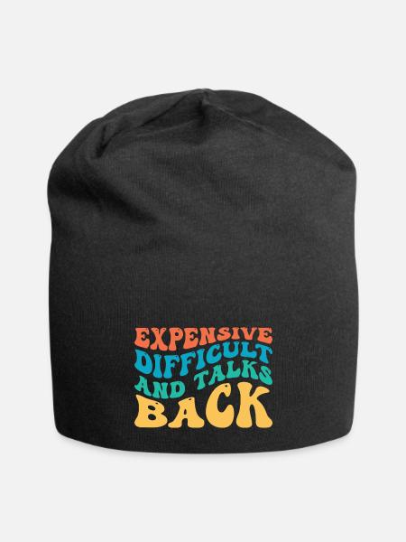 Expensive Difficult and Talks Back - Jersey Beanie - black - Front