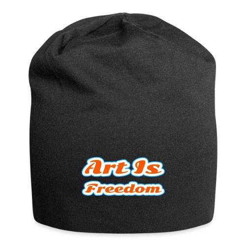 Art Is Freedom — Creative Expression Script - Jersey Beanie