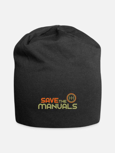 Save The Manuals - Jersey Beanie - black - Front
