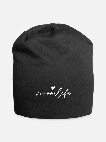momlife 70s - Jersey Beanie - black