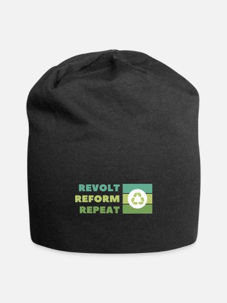 Revolt Reform Repeat Activist - Jersey Beanie - black - Front