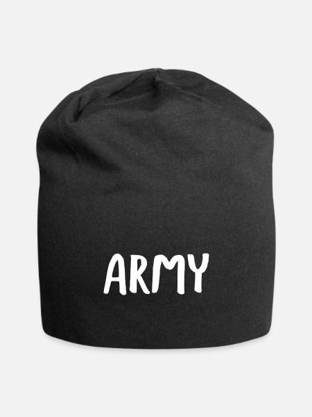 Army Vintage - Jersey Beanie - black