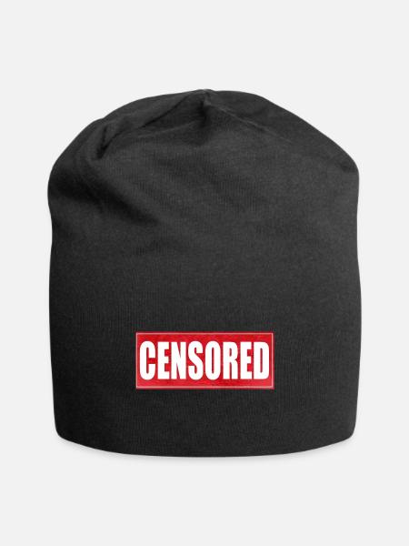Censored - Jersey Beanie - black