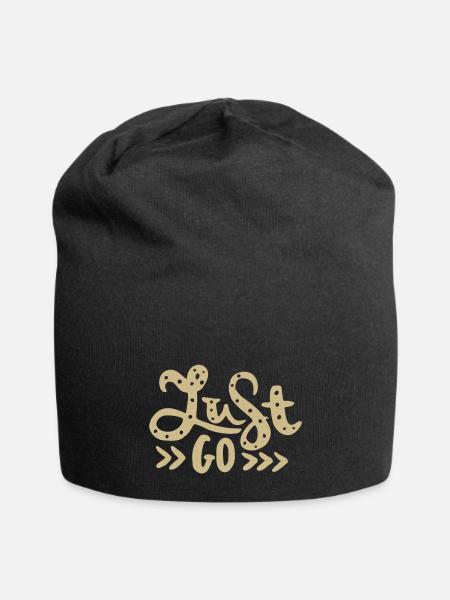 just Go - Jersey Beanie - black - Front