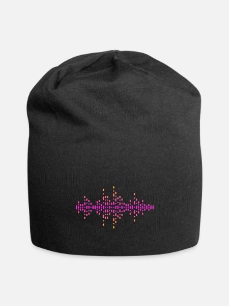 Sound Waves - Jersey Beanie - black