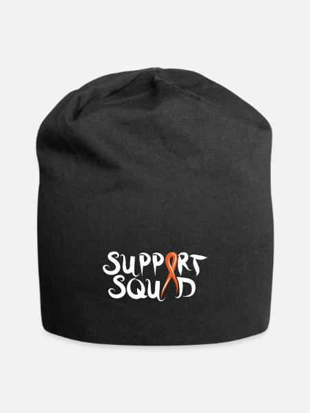 Leukemia Supporters Support Squad - Jersey Beanie - black - Front
