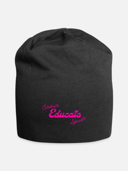 Celebrate Educate Liberate Radical Leftist - Jersey Beanie - black - Front