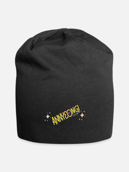 Annyeong - Jersey Beanie - black