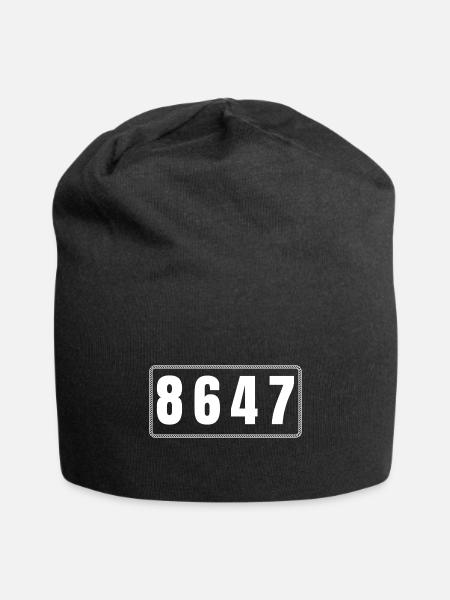 Classic Vintage 8647 Funny Liberal President - Jersey Beanie - black - Front