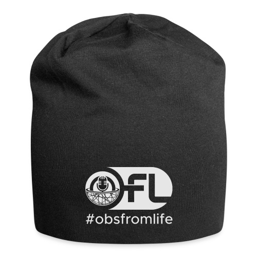 Observations from Life Logo with Hashtag - Jersey Beanie