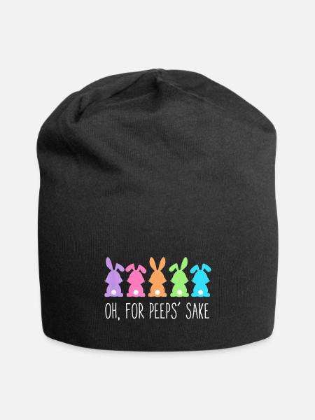 Oh For Peeps Sake - Jersey Beanie - black - Front